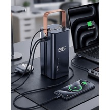 80000 - 101 - Mah Tnabilir Powerbank Süper Hızlı Şarj Çoklu Çıkış Ve - Cadde101 - Led Göstergeli Standart