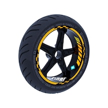 Taksi Sarısı Moto GP İç Dış Jant Şeridi Takım Sticker Çınar Extreme