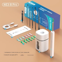 Hangfox Çocuklar İçin Kablosuz Görünümlü Kulak Kazığı - Hd Kameralı Endoskop, 50 Dakika Pil Ömrü Ve 8 Parça Aksesuar Seti Beyaz