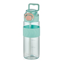 Shotay St-7238 800ml Turkuaz Pipetli Tritan Matara Turkuaz
