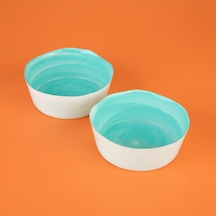 Kitchen Krnos 2'li Dik Kase - Turkuaz - 16 Cm Renkli