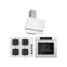 Elegant Line Plus Beyaz  QBL62CB-SS206-D081 Ankastre Set