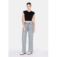 Colin's Colins 970 Berry Regular Fit Yüksel Bel Geniş Paça Kadın Denim Jean Pantolon Cl1073521 Cl1073521 Q1.v1 Dn07477 Denim