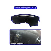 Hyundai İ30 2007-2012torpido Koruma Halısı Mavi Kenar