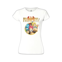 Fairy Tail Beyaz Kadın Tshirt 001