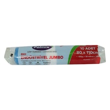 Çöp Torbası Jumbo Boy 80x110cm 400gr 50mikron 90lt Mavi Rulo 10 Adet