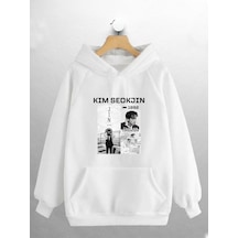 Macklin Unisex Kadın Erkek Kim Seokjin Bts Baskılı Sweatshirt Beyaz Mck0953 Beyaz