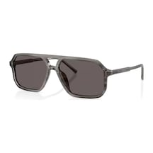 Dolce Gabbana Dg 4541 347987 59 Erkek Pilot Çizgili Şeffaf Gri Kemik Güneş Gözlüğü