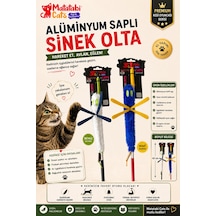 Matatabi Cats Sinek Alüminyum Saplı Kedi Oltası Matatabi,çıngırak Ve Özel Hışırtı İçerir.özel Kumaş