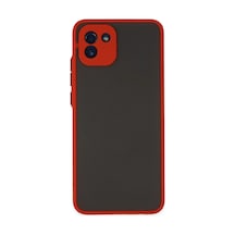 Galaxy A03 Kılıf Montreal Silikon Kapak - Kırmızı