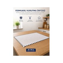 80x100 Cm Fermuarlı Tül Kurutma Örtüsü Siyah Beyaz Toz Ve Böceklere Karşı Koruyucu Hijyenik Kurutma Filesi Diğer