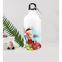 Kişiye Özel Bebek Karikatürlü Metal Suluk (500 Ml.) 5