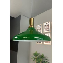 Champion Yeşil Eskitme Fener Başlık Tekli Avize Sarkıt Salon Mutfak Butik Aydınlatma Avizeler Yeşil