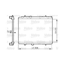 VALEO 735608 Su Radyatörü 307 00- 308 07- 407 04- 3008 09- 5008 09- 1.6 HDI 1.6 Thp 1.6 10- Partner Isıtma Soğutma Sist. 38035462