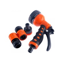 8 Fonksiyonlu Sulama Tabancası Seti Bahçe Sulama Ve Araç Yıkama İçin Hortum Başlığı, 3 Bağlantı Aparatı Dahil, Ergonomik Tetikli
