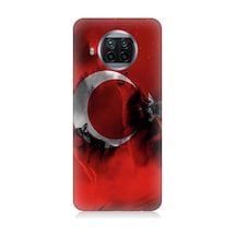Xiaomi Mi 10t Lite Uyumlu Türk Bayrağı Ve Kurt Desenli Silikon Kılıf