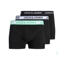 Jack & Jones Erkek 3'lü Boxer 12295164-b Siyah