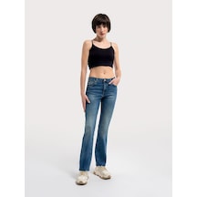 LOFT Flare Slim Fit Kadın Pantolon Lf2036029 Q1.v1 Denim