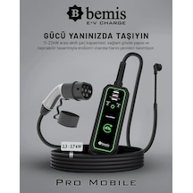 Bemis Mini Mobil Taşınabilir Elektrikli Araç Şarj Cihazı 2,3 Kw / 3,7 Kw 8 Metre Çanta  1