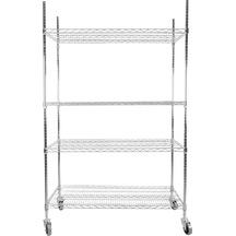 Tekerlekli Metal Esd Storage. 1200x600x1800 MM. 4 Raflı
