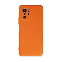 Xiaomi Poco X3 Gt Uyumlu Kılıf Nano İçi Kadife Silikon - Turuncu