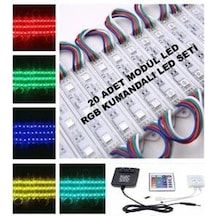 20 Led Uzaktan Kumandalı 16 Renk Tak Çalıştır Modül Rgb Led Seti