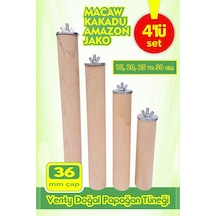 Vixpet Venty Doğal Papağan Tüneği Macaw Kakadu Jako 36 MM 4'lü