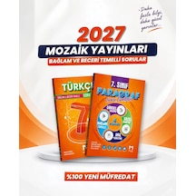 Mozaik Yayınları 2027 7. Sınıf Türkçe + Paragraf Yeni Müfredat Bağlam Temelli Soru Bankası Seti 2 Kitap