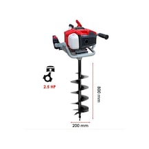 Tomking EA52P Toprak Burgu Makinesi 20 CM