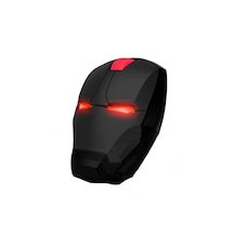 2.4 Ghz Iron Man Tasarımlı Kablosuz Sessiz Kırmızı Işıklı Mouse