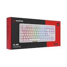 Rampage Claw Beyaz Red Swıtch Mekanik Gaming Oyuncu Klavye Rainbow Tkl