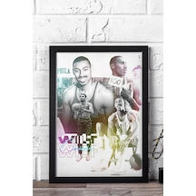 Wilt Chamberlain Çerçeveli Tablo - Basketbol Nba Posteri Tablo