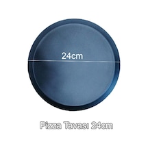 Alüminyum Pizza Tavası Tepsisi 24Cm Teflon