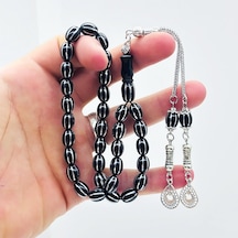 Beyzi Kesim Karpuz Dilimi İşlemeli Gürcistan Oltu Taşı Tesbih