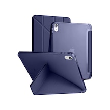 Apple Uyumlu iPad 11.nesil 11 İnç 2025 A16 Üçgen Katlanabilir Kalemlikli Yatay Dikey Standlı Akıllı Kılıf Kapaklı Kılıf