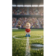 Erling Haaland 15 Cm Futbolcu Figürü - Özel Tasarım Dekoratif Masa Üstü Biblo Oyuncak