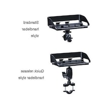 Wondernest Dönebilen Bisiklet & Motosiklet Sarsıntı Önleyici Güneşlikli Telefon Tutacağı, Evrensel Model Siyah