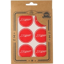 YAMAHA YZF R25 Damla Etiket Sticker Ø39 mm KIRMIZI-BEYAZ