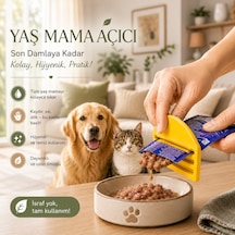 Kedi Köpek Yaş Mama Sıkacağı Yaş Mama Açıcı Ve Tüp Sıkacağı Mama İsrafını Önleyen Pratik Evcil Hayvan Aksesuarı