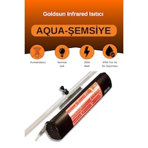 Aqua 2000 Watt Gsu20s Şemsiye Tip Su Dayanıklı Elektrikli Isıtıcı
