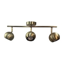 Metal Modern 3 Lü Eskitme Kaplama 180 Derece Mafsallı Led Spot Avize Günışığı Ampullü Genel
