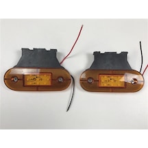 Replax Sarı Kasa Lamba 24V Sallamalı 6 Ledli Dorse Lambası TAS24VSD
