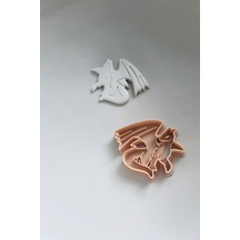 Ejderha Kurabiye Kalıbı / Kesici / Şekillendirici Beyaz