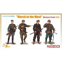 Dragon 6703 1/35 Ölçek, March To The West Batı Cephesi 1940 Asker Figürleri Plastik Model Kiti-48696