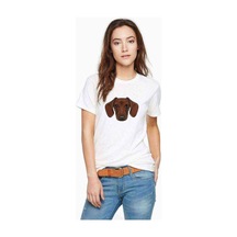 Dog Head Köpek Baskılı Beyaz Kadın Tshirt (534310018)