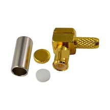 MCX Erkek Konnektör Seti (MCX Erkek Crimp Dirsekli Model) (RG174)