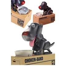 Choken Bako Para Yiyen Köpek Kumbara Dekoratif Siyah