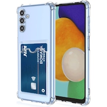 Galaxy Uyumlu A26 Kılıf Kart Şeffaf Silikon - Şeffaf