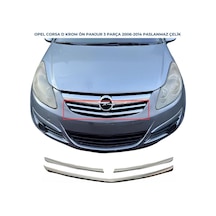 Ebal Otomotiv Opel Corsa D Krom Ön Panjur 3 prç. 2007-2014 Arası P. Çelik