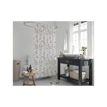Tropik Home Banyo Perdesi - Tek Kanat Duş Perdesi, Polyester Kumaş Duşakabin Perdesi 180x200 Cm Küvet Perdesi Nouva Genel